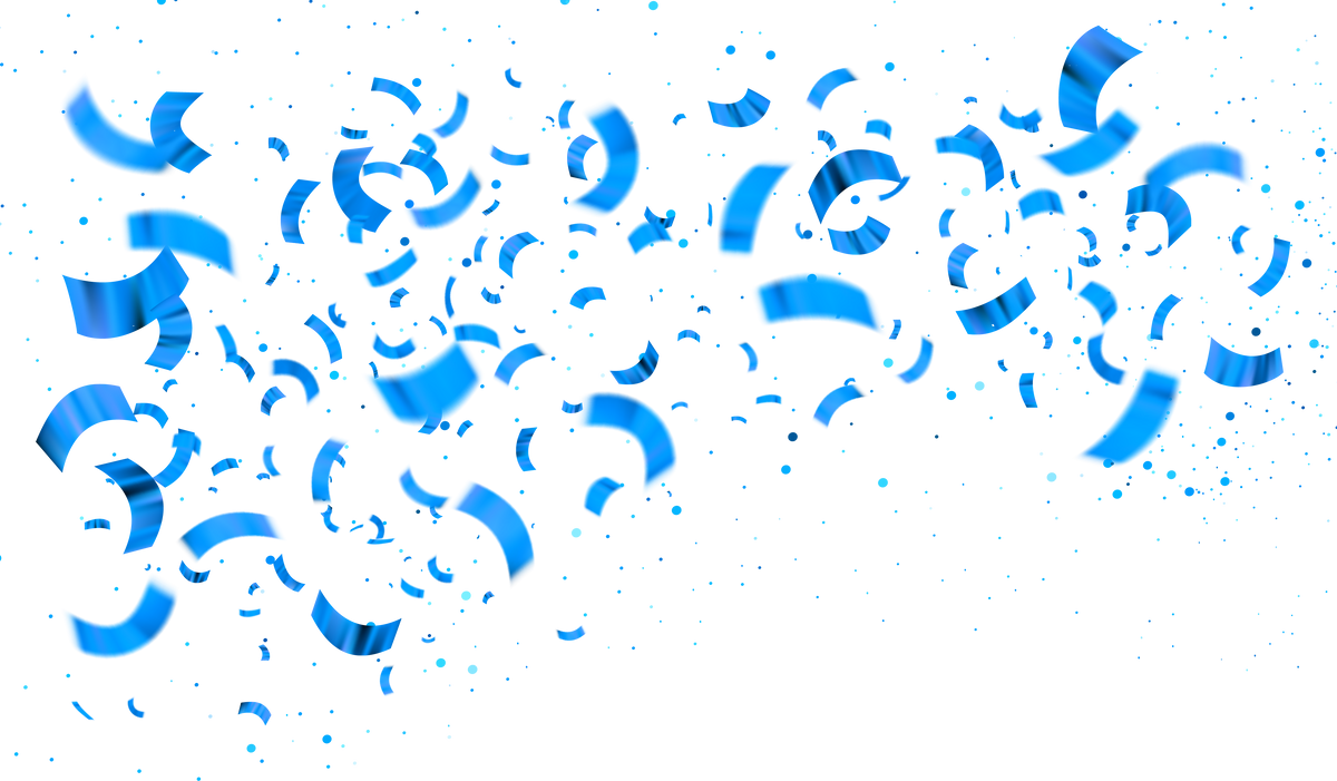 Blue Confetti